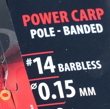 RIG GAMAKATSU POWER CARP POLE BANDED NR.10/0,17MM/20CM 8BUC/PL - Img 2