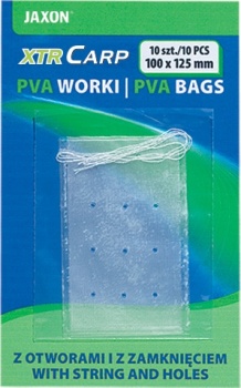 SAC PVA JAXON PERFORAT CU FIR 100X125MM 10/SET