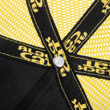 SAPCA BLACK CAT BACK AND YELLOW TRUCKER CAP - Img 2