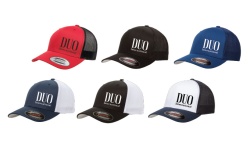 SAPCA DUO FLEXFIT MESH CAP RED-BLACK