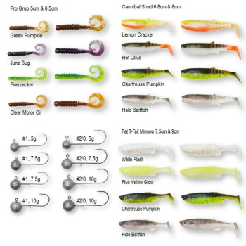 SET NALUCI SAVAGE GEAR PERCH ACADEMY MIXED COLORS 32BUC - Img 3