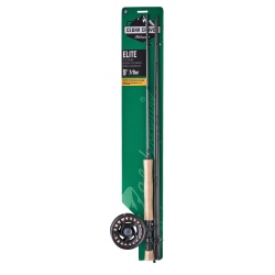 SET PESCUIT LA MUSCA SHAKESPEARE ELITE ROD, REEL, LINE & LEADER COMBO 9' 4PC / 7/8 WF8+85 (20LB NYLON BACKING)