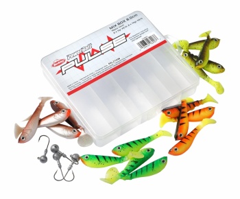 SET SHADURI BERKLEY PULSE SHAD BOX 8CM INCL JIGHEADS 16 / 4PS - Img 8