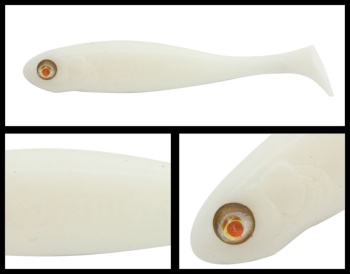 SHAD ADUSTA PENTA SHAD 2 5CM 001 WHITE GLOW 8BUC/PLIC