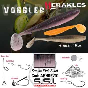 SHAD HERAKLES VOBBLER 4 10cm SMOKE PINK SHAD HERAKLES