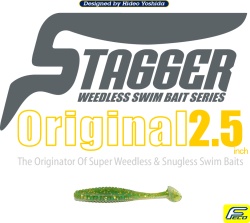 SHAD HIDE UP STAGGER ORIGINAL 2.5 6.6CM 114 GREEN PUMPKIN BLUE FLAKE 7BUC/PLIC