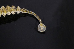 SHAD JACKALL TIDEBEAT1.5INCH CLEAR HL FLAKE 10BUC/PL