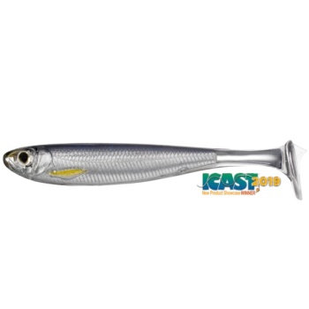SHAD LIVE TARGET SLOWROLL SHINER PADDLE TAIL 10CM 951 SILVER/SMOKE