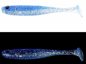 SHAD MAJOR CRAFT STABI SHAD SLIM 4 10.2cm #002 Blue Silver - Img 2