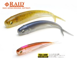 SHAD RAID FISH ROLLER FISH SKIN 3 8.9CM 080 CLEAR WAKASAGI 7BUC/PLIC