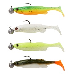 SHAD SAVAGE GEAR FAT MINNOW TAIL RTF 10.5CM 11G+10G 3 0 DARKWATER 4+4BUC/PL