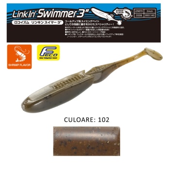SHAD TIEMCO LINKIN SWIMMER 3 7.6CM CULOARE 102 9BUC/PLIC