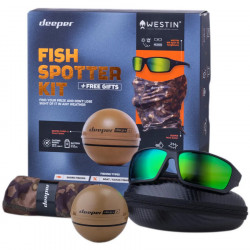 SONAR DEEPER CHIRP+ 2.0 SMART + OCHELARI WESTIN W6 + BUFF DEEPER