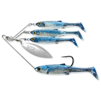 SPINNERBAIT LIVE TARGET BAITBALL RIG MEDIUM/11G PURPLE BLUE/SILVER