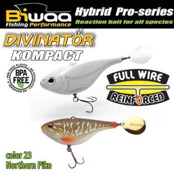 SPINNERTAIL BIWAA DIVINATOR KOMPACT 90 9CM 55GR 23 NORTHERN PIKE