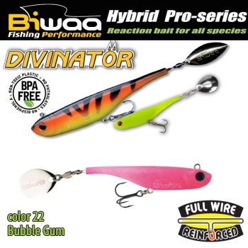 SPINNERTAIL BIWAA DIVINATOR MINI 9.5CM 9GR 22 BUBBLE GUM