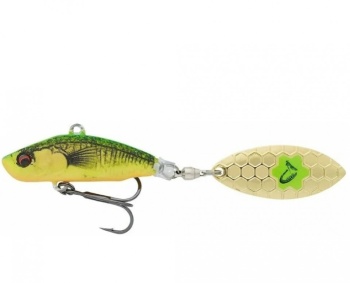 SPINNERTAIL SAVAGE GEAR 3D STICKLEBAIT TAILSPIN 7.3CM / 13G SINKING FIRETIGER - Img 2