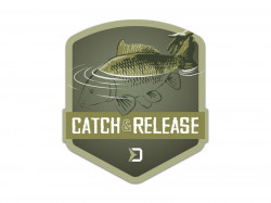 STICKER DELPHIN CATCH AND RELEASE / 9X8CM