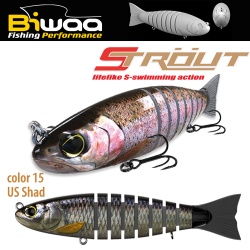 SWIMBAIT STROUT 6.5 16CM 52GR 15 US SHAD