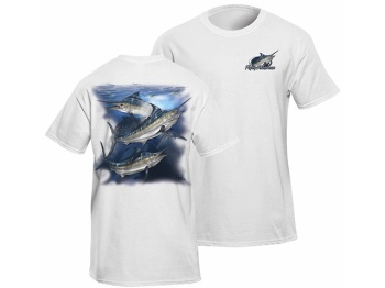 TRICOU FLYING FISHERMAN MARLIN WHITE