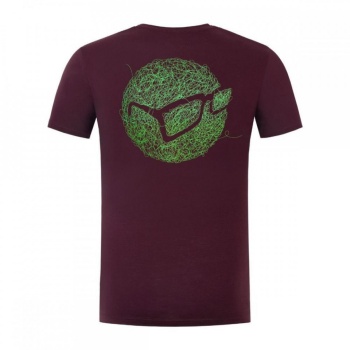 TRICOU KORDA BIRDSNEST TEE BURGUNDY MAR.XL - Img 2