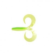 TWISTER CAT SPIRIT DOUBLE WAVE 15CM FLUO GREEN (10 BUC)
