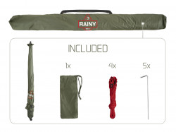 UMBRELĂ DELPHIN RAINY 250CM VERDE