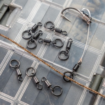 VARTEJ CU ANOU AVID CARP OUTLINE RING SWIVEL 10BUC/PLIC - Img 2