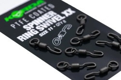 Vartej cu Anou si Agrafa Rapida Korda PTFE Spinner Ring Swivel XX, Nr.11, 8buc/plic
