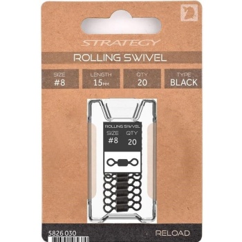 VARTEJ GAMAKATSU STRATEGY CU RULMENT RELOAD ROLLING SWIVEL NR.8 20BUC/PL