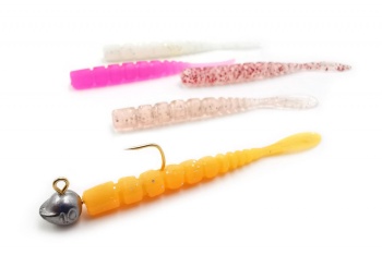 VIERME MUSTAD AJI MICRO FLA 5CM WHITE GLOW GLITTER 16BUC / PL - Img 3