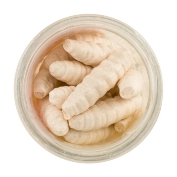 VIERMI ARTIFICIALI BERKLEY GULP HONEY WORM 33MM MILKY WHITE - Img 3