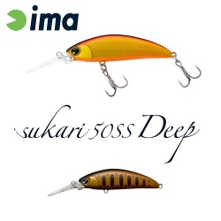 VOBLER IMA SUKARI 50SS DEEP 50MM 5GR 125 SMOKED GOLD BLACKBERRY
