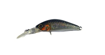 VOBLER JACKALL D CHUBBY MINNOW 35SP 3,5CM/2,7G HL SILVER&BLACK - Img 2