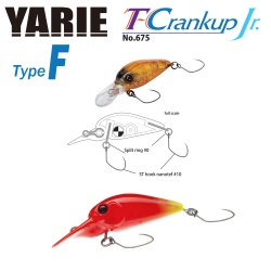 VOBLER YARIE JESPA 675 T-CRANKUP JR TYPE F 2.8MM 1.8GR CULOARE C23 ELIRINGO