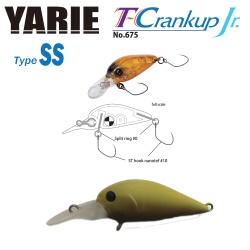 VOBLER YARIE JESPA 675 T-CRANKUP JR TYPE SS 2.8MM 2.1GR CULOARE C29 EDAMAME