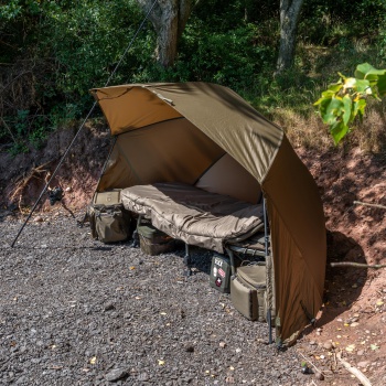 ADAPOST TIP UMBRELA AVID CARP REVOLVE 60IN OVERNIGHT BROLLY 250X180X130CM - Img 3