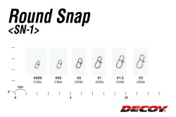 AGRAFA DECOY SN-1 DUOLOCK ROUND SNAP NR.00 18LBS 13BUC/PLIC