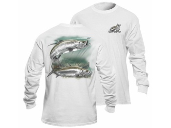 BLUZA FLYING FISHERMAN TARPON WHITE