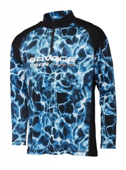 BLUZA SAVAGE GEAR MARINE UV LONG SLEEVE TEE SEA BLUE MAR.2XL - Img 2