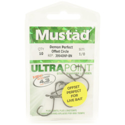 CARLIG MUSTAD DEMON 1 X STRONG PERFECT OFFSET NR 1 39940NPBN 10BUC/PL