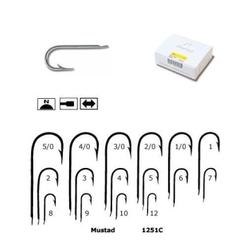 CARLIG MUSTAD TIJA LUNGA PROT.ANTICOROZIVA 100BUC/PL