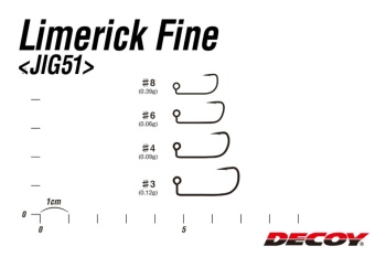 CARLIGE JIG DECOY JIG51 LIMERICK FINE NR.8 10BUC/PLIC - Img 4