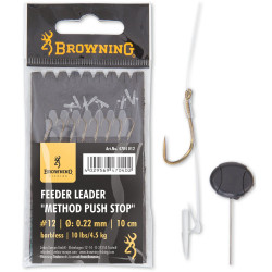 CARLIGE LEGATE BROWNING NO.18 10CM 0.22MM FEEDER LEADER METHOD PUSH STOP