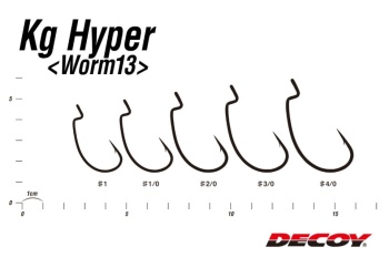 CARLIGE OFFSET DECOY WORM 13 KG HYPER NR.1/0 7BUC/PLIC - Img 4