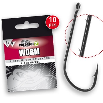 CARLIGE PREDATOR Z WORM NR.3/0 10BUC/PLIC
