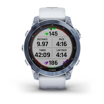 CEAS GARMIN FENIX 7 SAPPHIRE SOLAR MINERAL BLUE TI / WHITE 47MM - Img 9