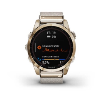 CEAS GARMIN FENIX 7S SAPPHIRE SOLAR CREAM GOLD TI / CREAM 42MM - Img 8