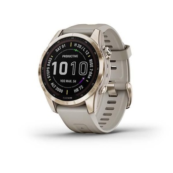CEAS GARMIN FENIX 7S SAPPHIRE SOLAR CREAM GOLD TI / SAND 42MM