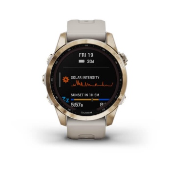 CEAS GARMIN FENIX 7S SAPPHIRE SOLAR CREAM GOLD TI / SAND 42MM - Img 8